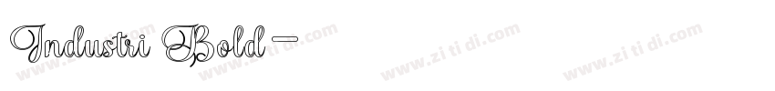 Industri Bold字体转换